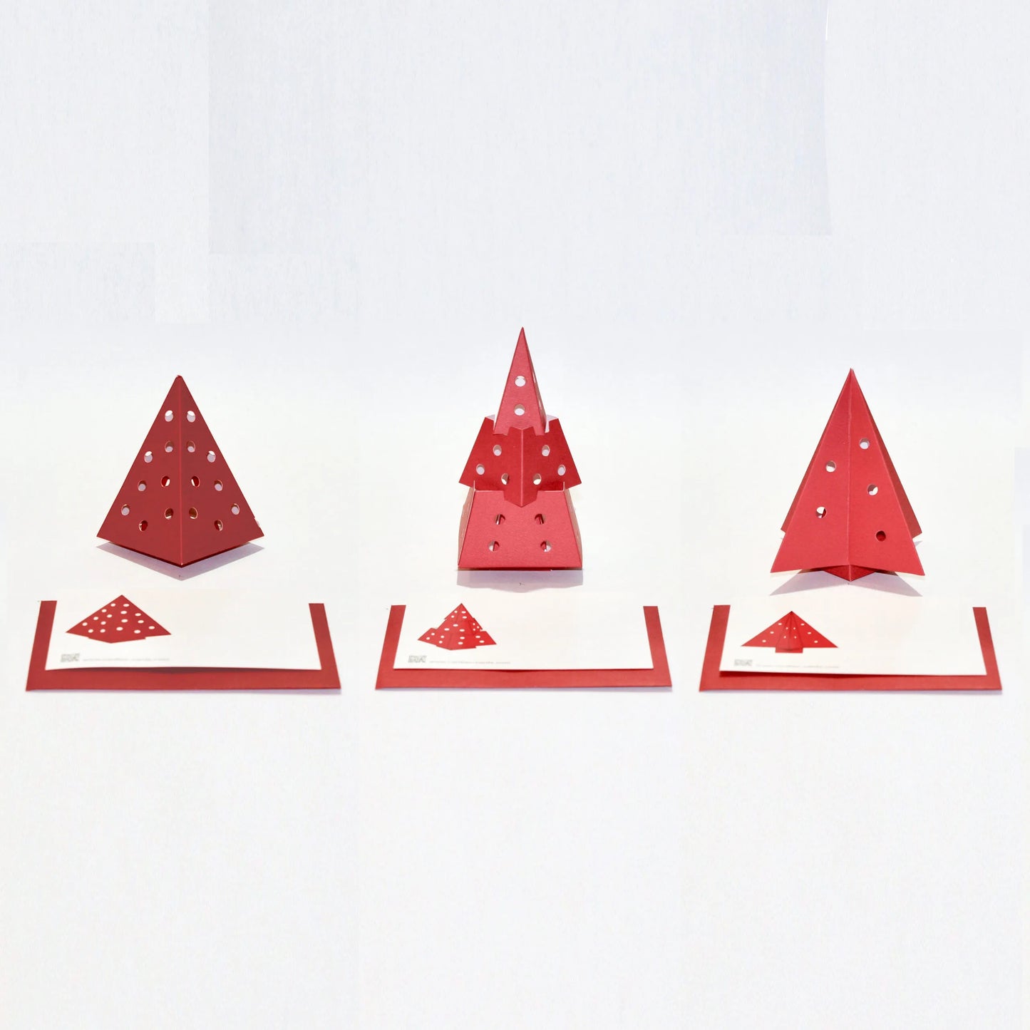 LED 3D Christmas Card Retail Box – 20-Pack Holiday Display