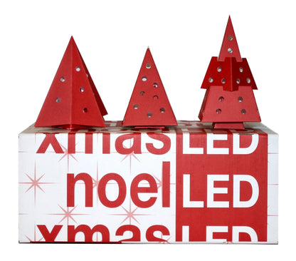 LED 3D Christmas Card Retail Box – 20-Pack Holiday Display