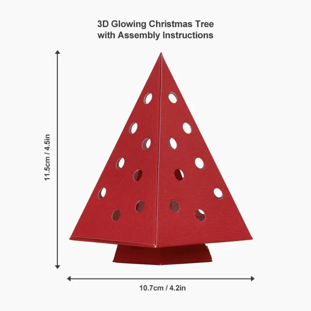 LED 3D Christmas Card – Holiday Card Single